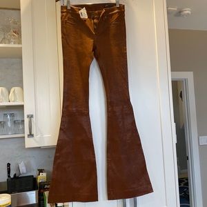 NWT rag and bone leather pants